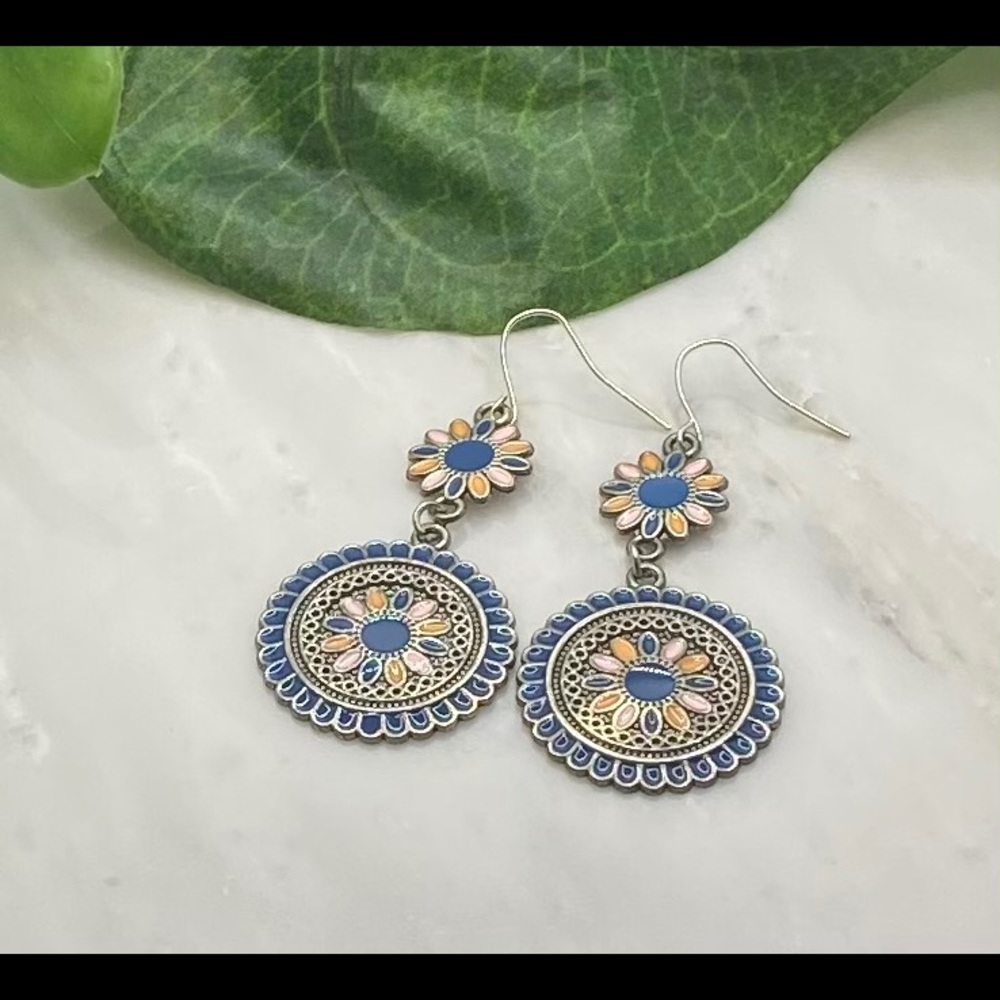 Bohemian Colorful Earrings - Picture 2 of 2
